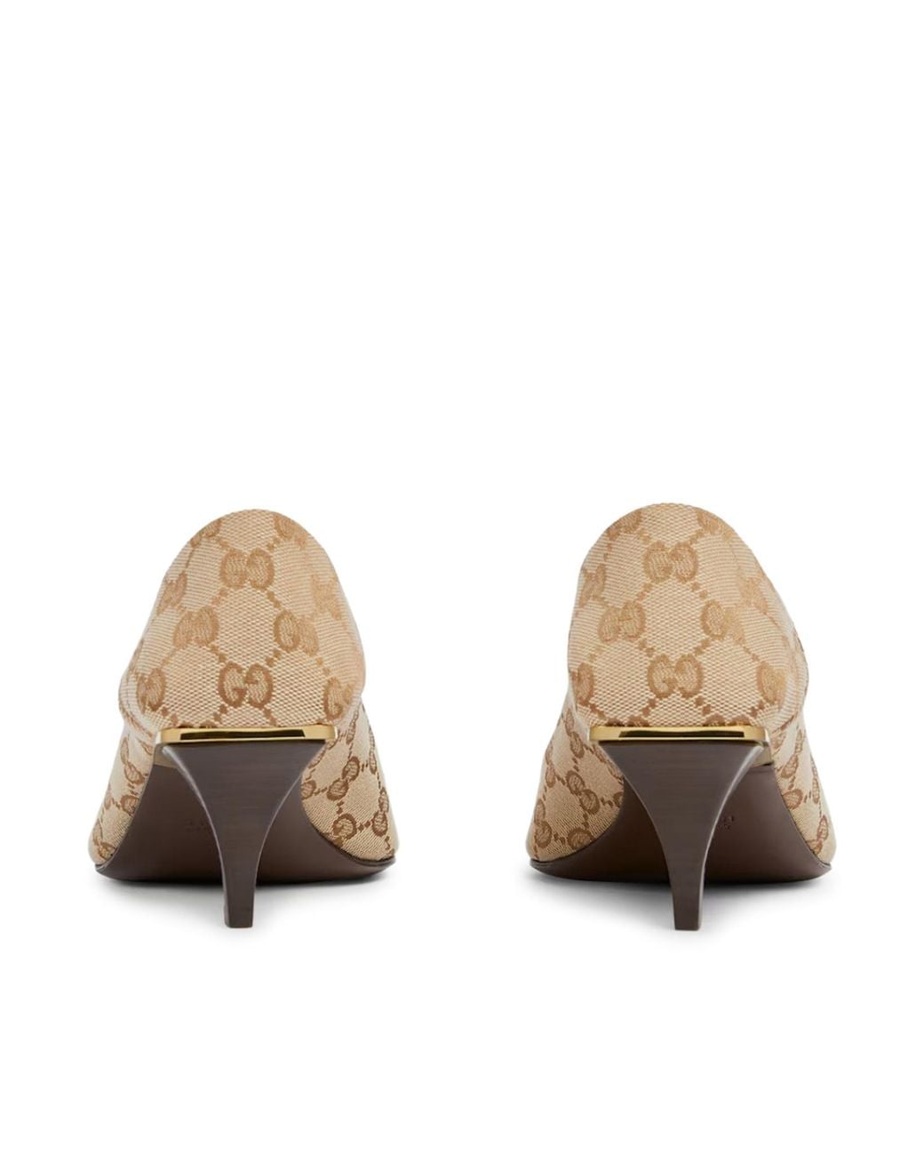 Gucci White Vittoria Pumps