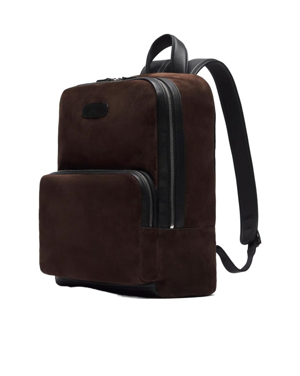 Brioni Black And Cashmere Suede Via Veneto Backpack for men
