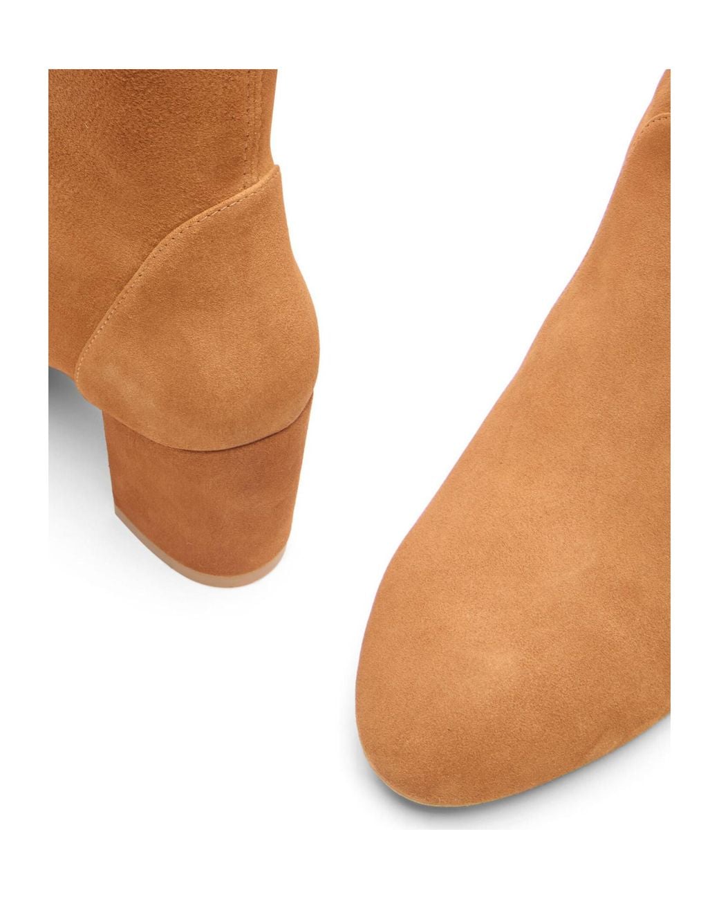 Stuart Weitzman Brown Yuliana Block Heeled Sock Boots