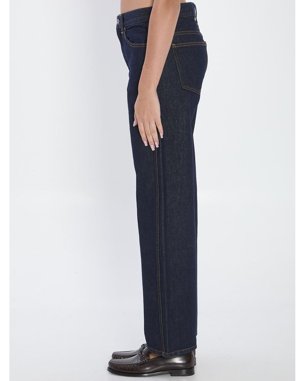 Khaite Blue Bonnie Wide-Leg Jeans