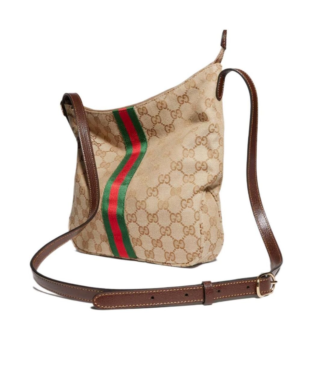 Gucci Brown Lunetta Medium Crossbody Bag