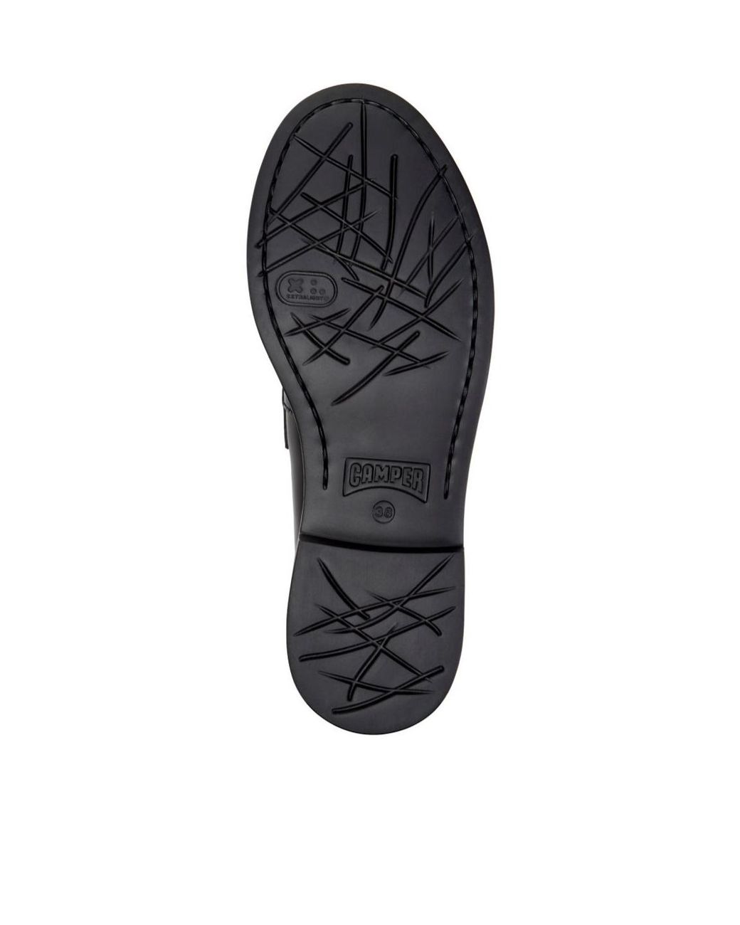 Camper Black Dean Floral-Print Loafers