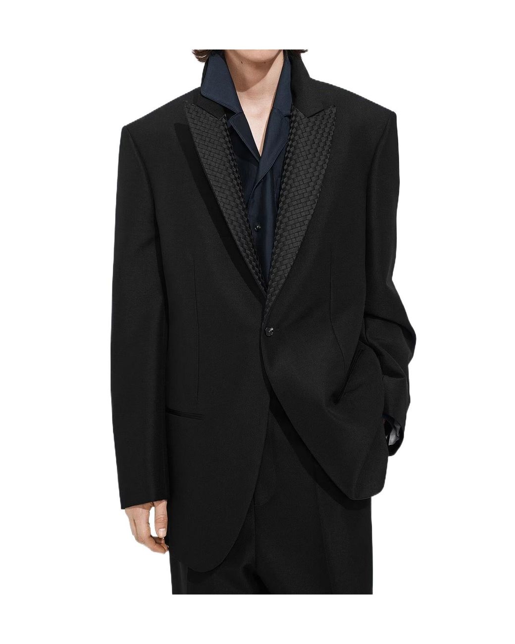 Bottega Veneta Black Mohair And Wool Jacket for men