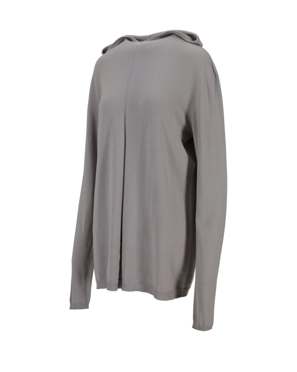 Rick Owens Gray Oversized Hoodie