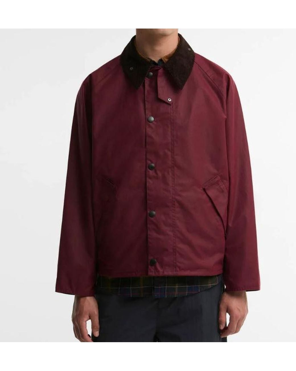 Barbour Red Select Wax Transport Jacket for men