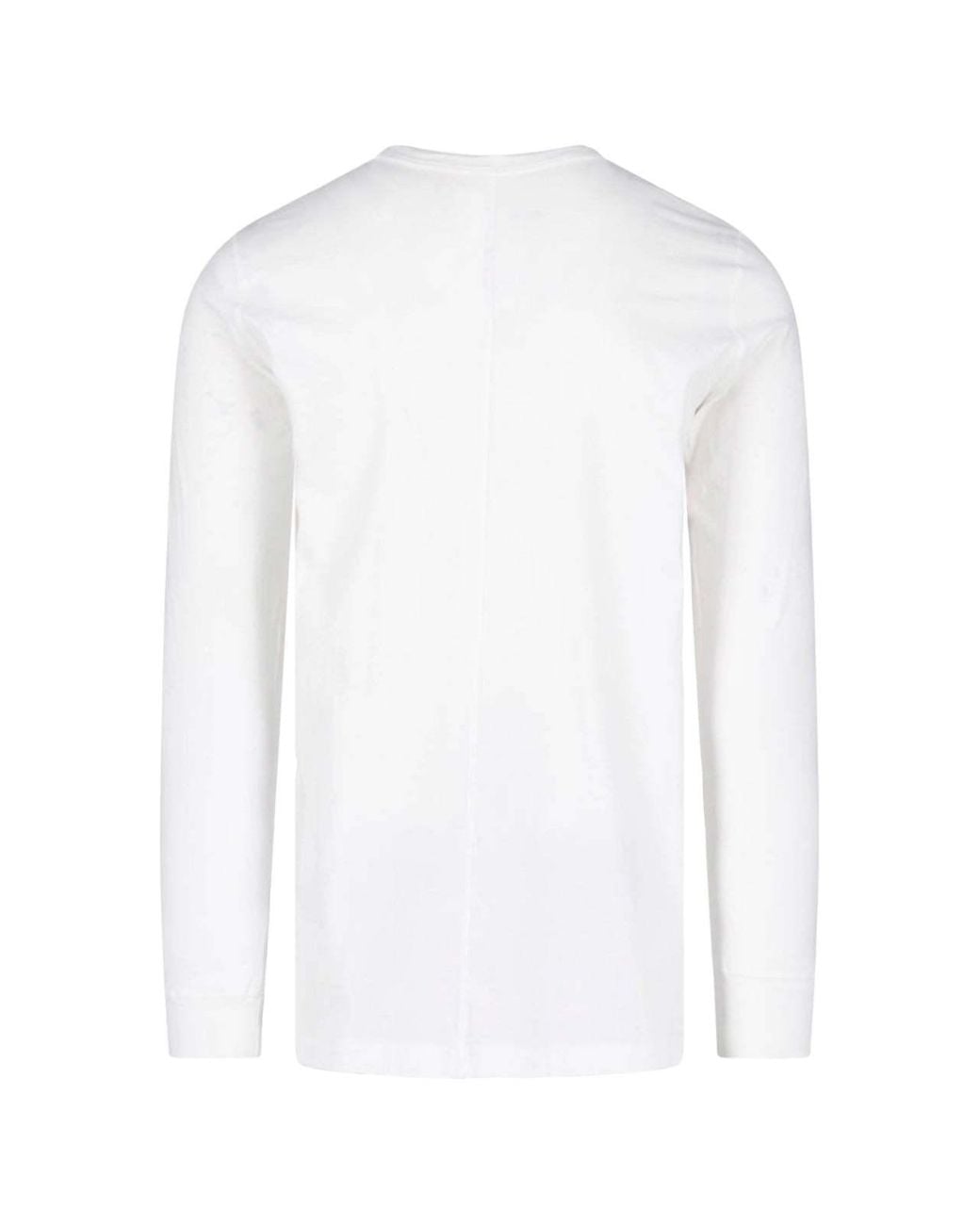 Rick Owens White Long Sleeve T-Shirt for men