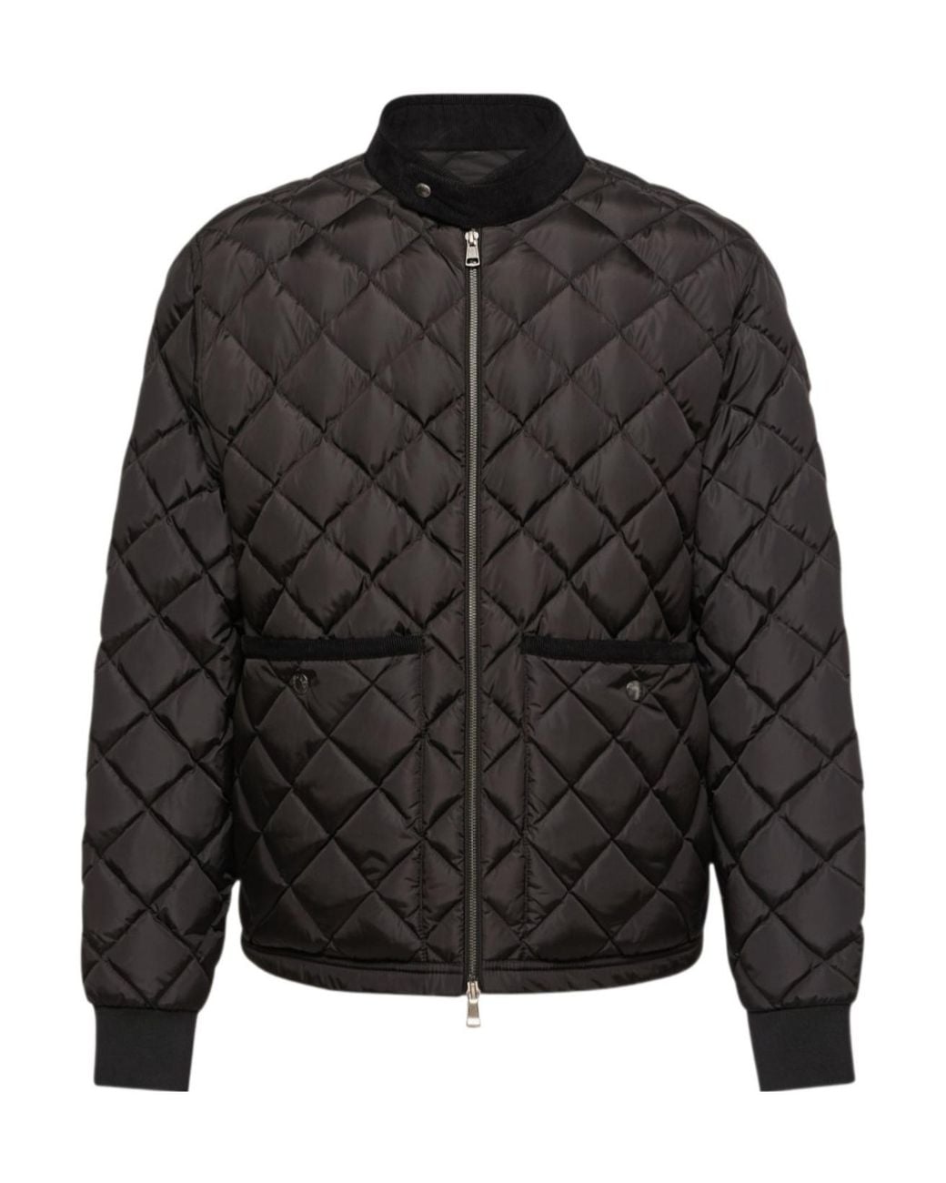 Moncler Black Eclal Quilted Bomber Jacket for men
