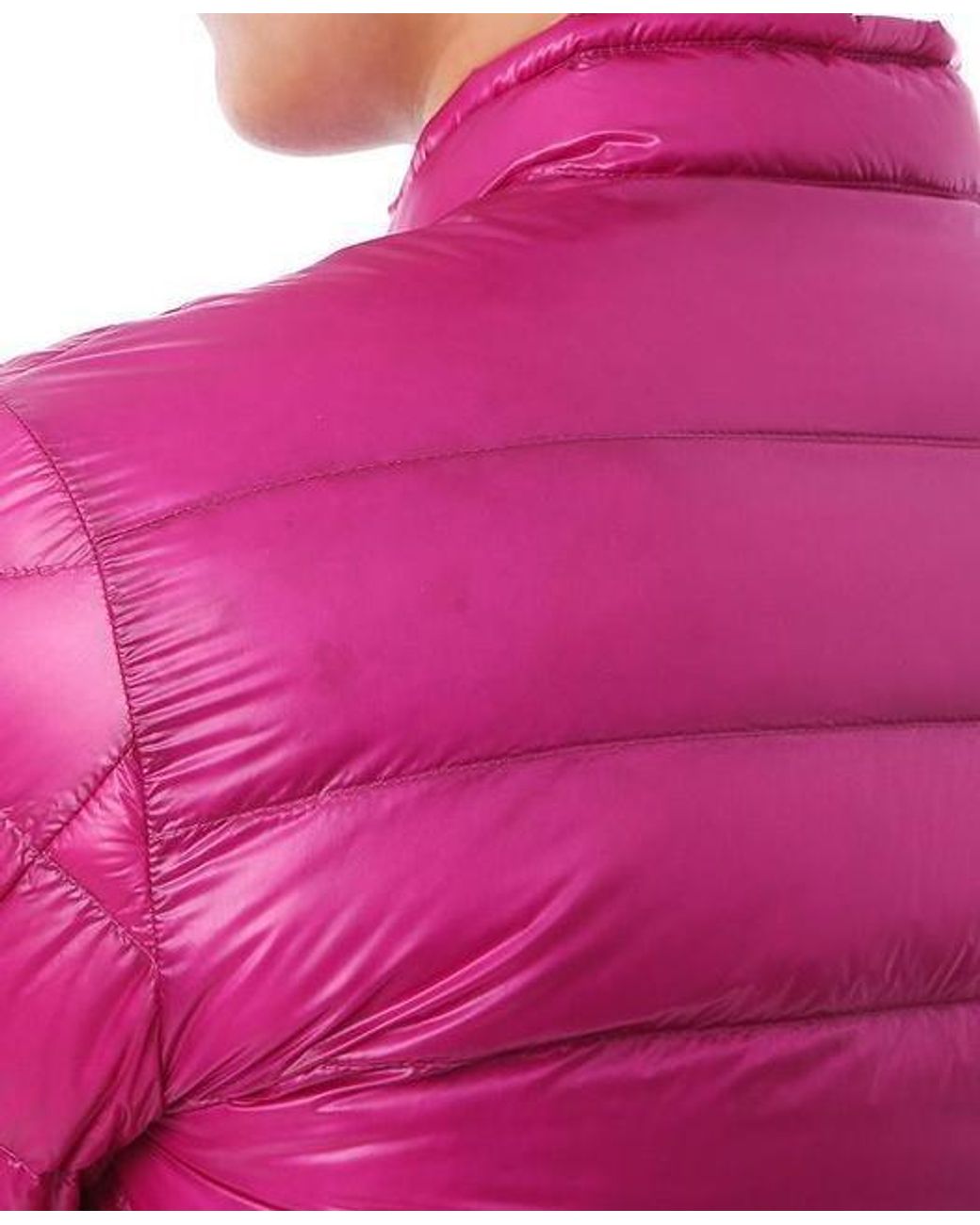 Moncler Pink Acorus Logo Patch Down Jacket for men