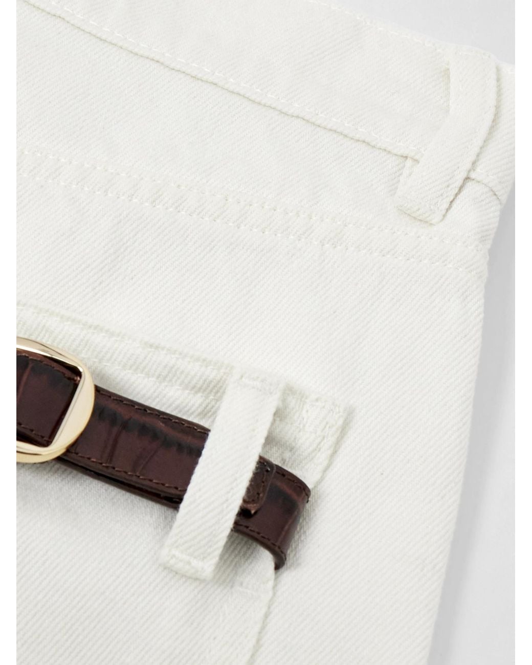 Coperni White Minimalist Jeans