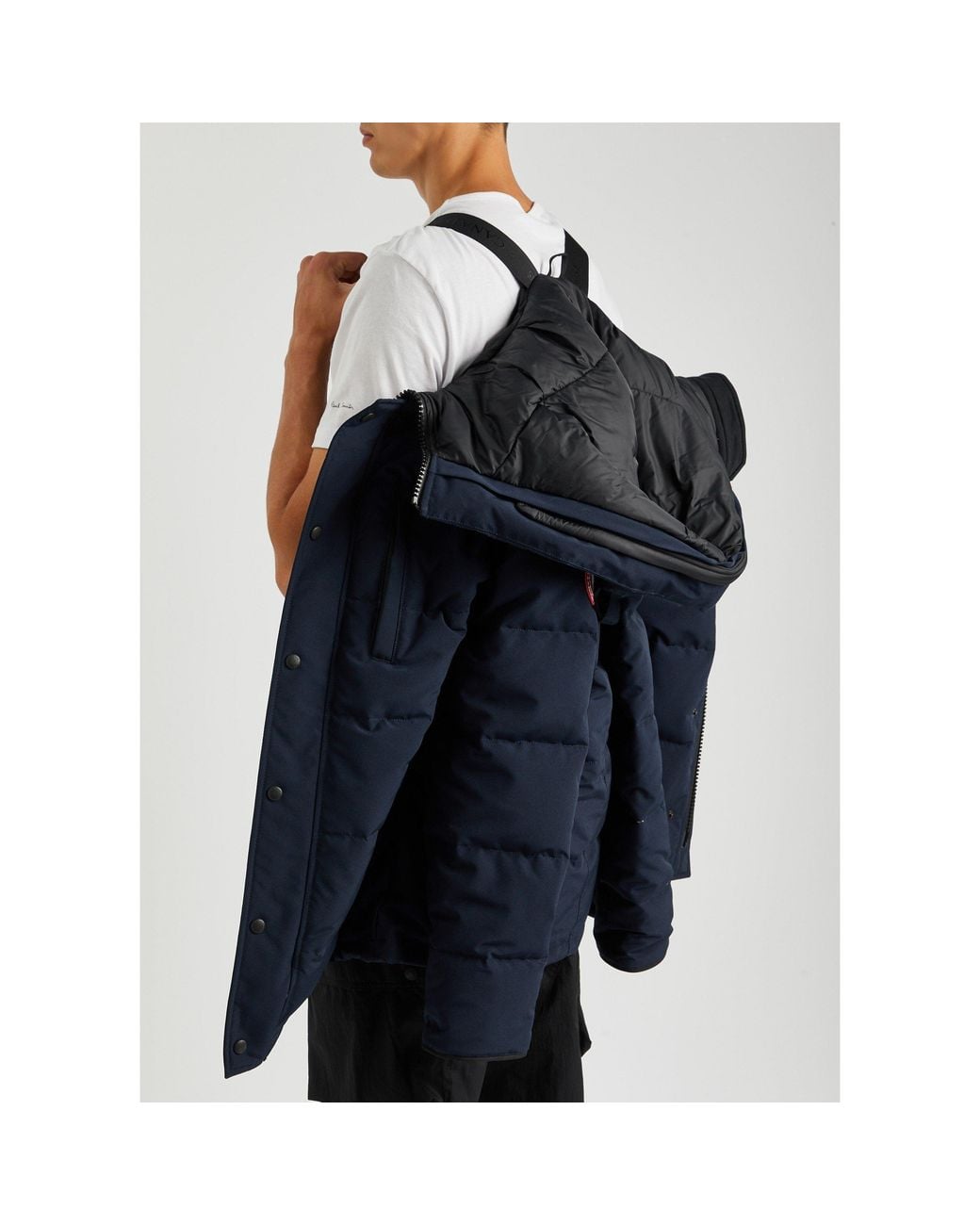 Canada Goose Blue Minimal Windproof Puffer Jacket for men