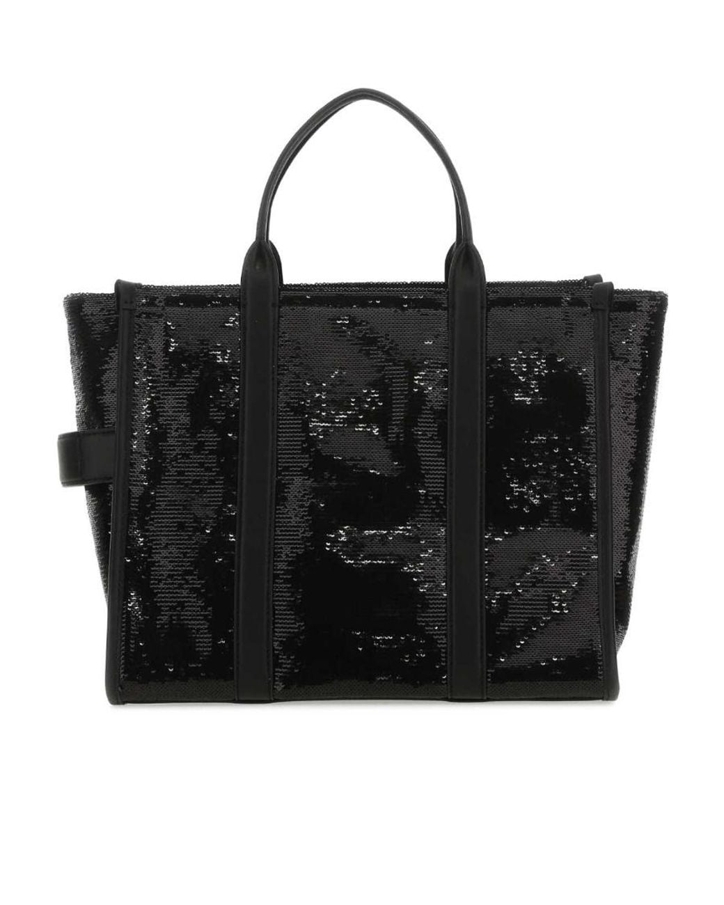Marc Jacobs Black The Sequin Medium Tote Bag