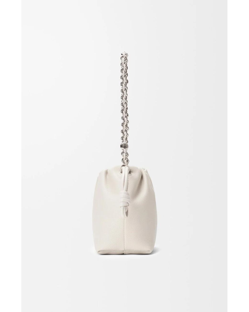 Loewe White Flamenco Medium Shoulder Bag
