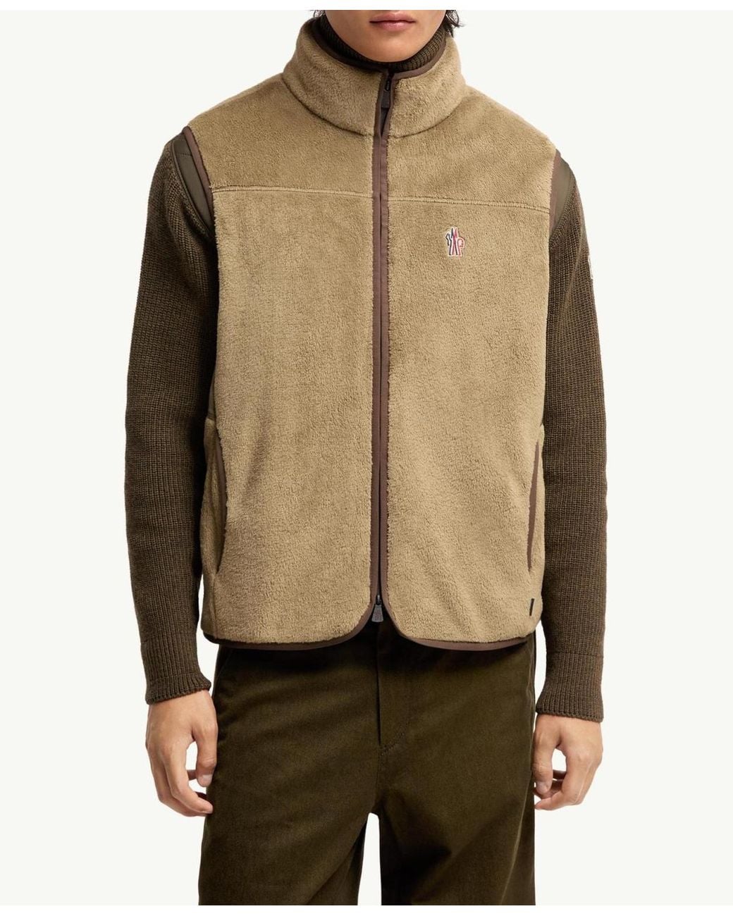 Moncler Natural Polartec Vest for men