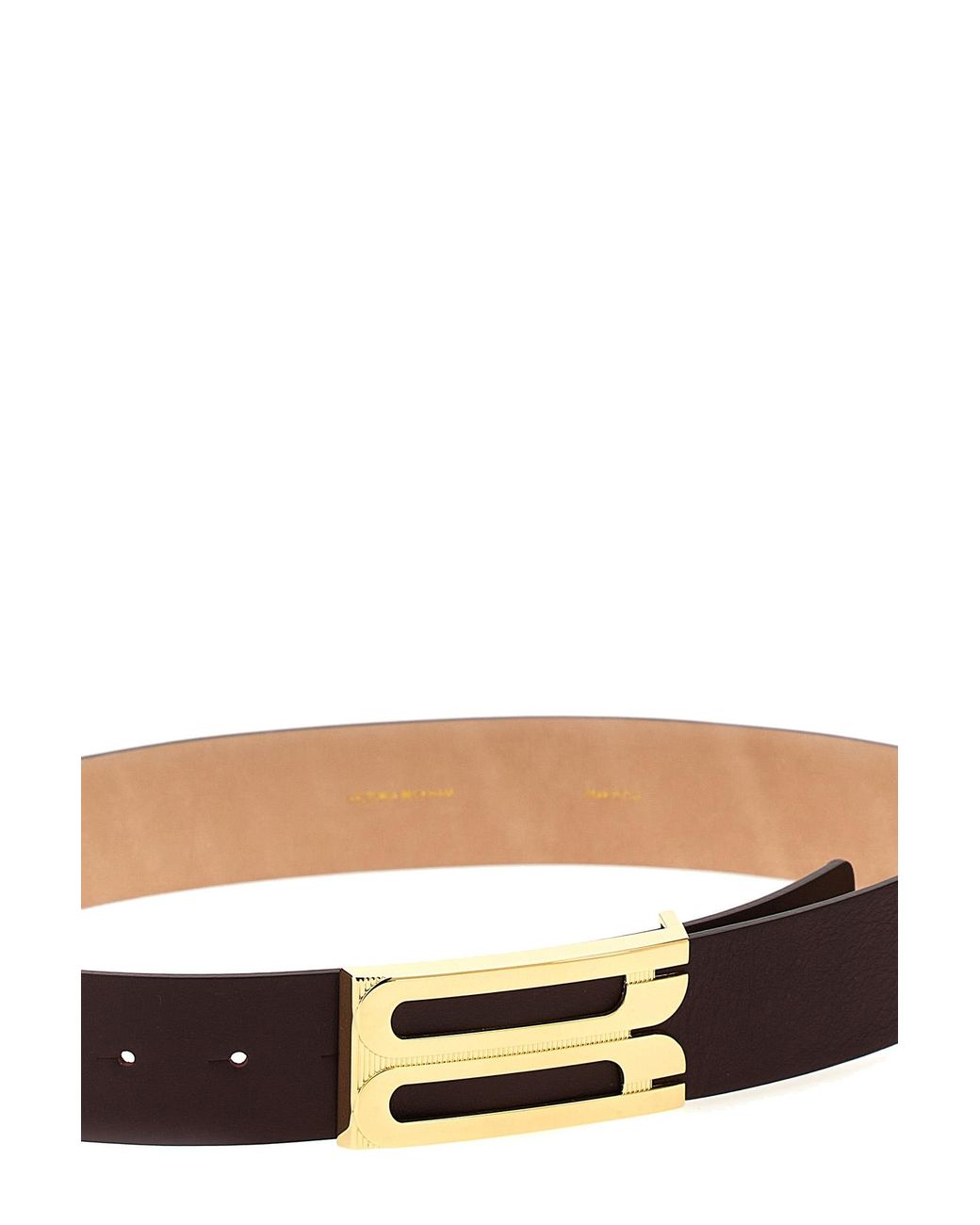 Victoria Beckham White Jumbo Frame Belt