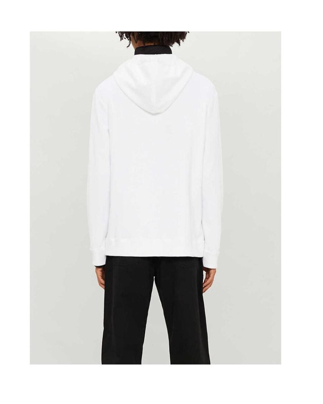 Valentino White 2099 Logo-Print Hoodie for men