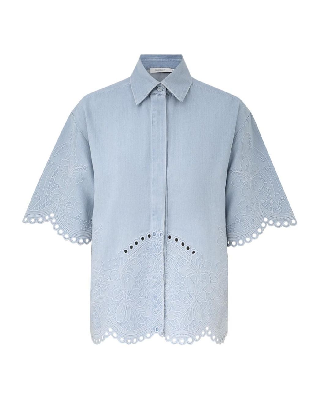 Zimmermann Blue Denim Shirt "Daylight"