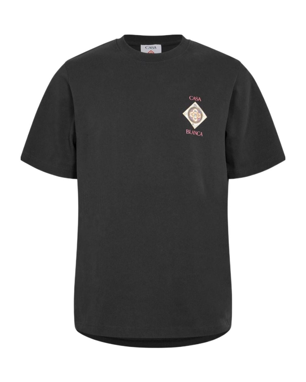 Casablanca Black Printed T-Shirt for men