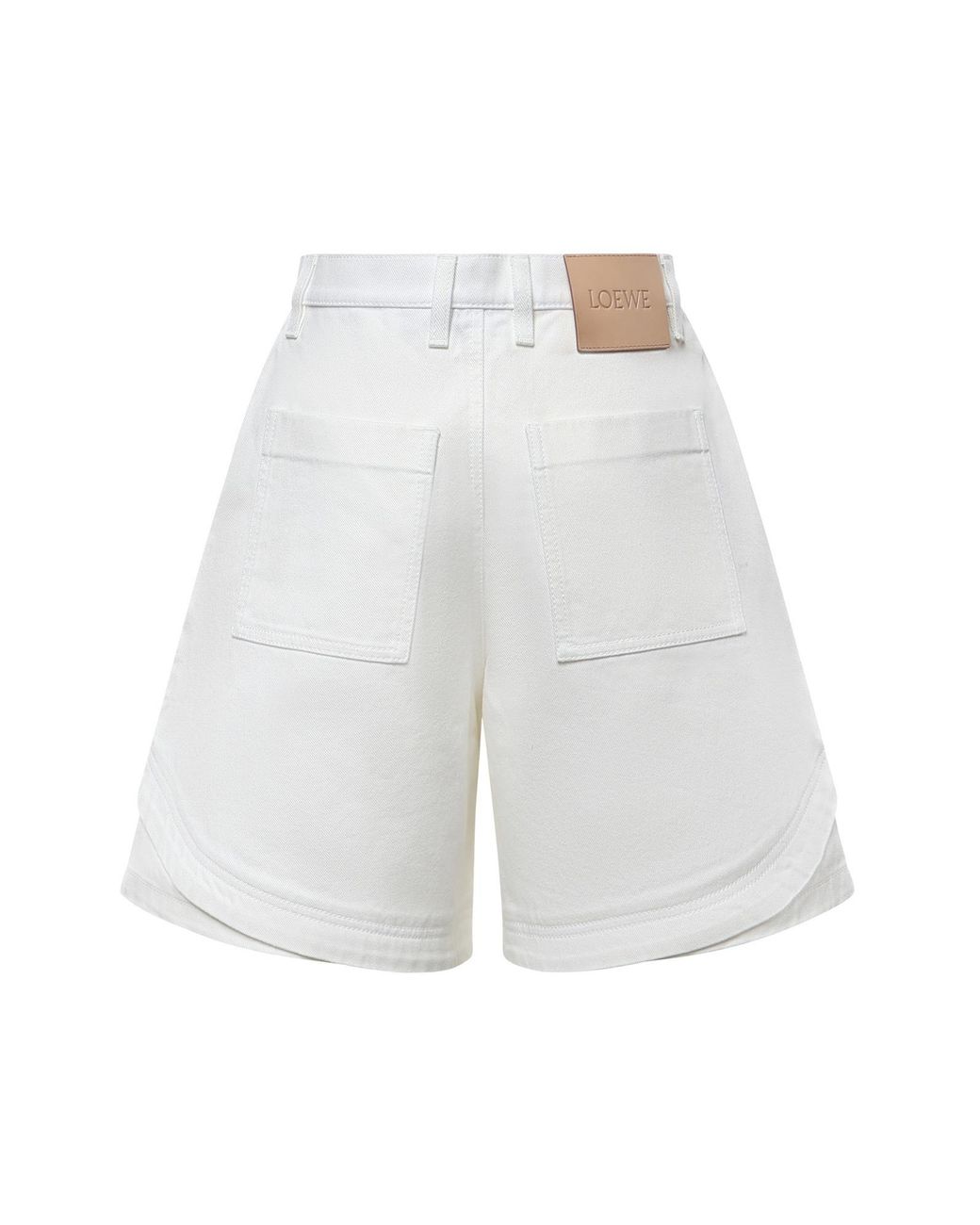Loewe White Paulas Ibiza Denim Shorts
