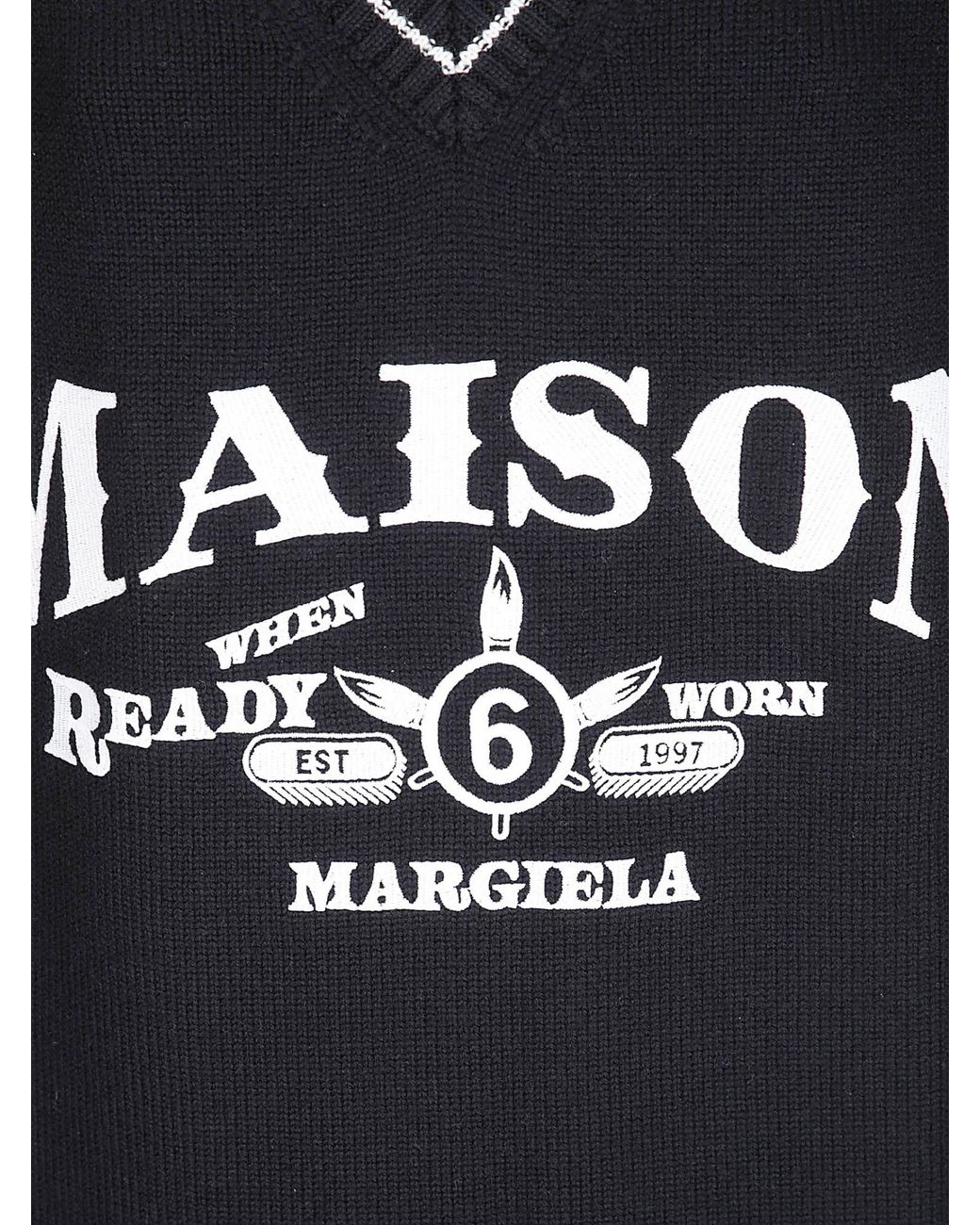 MM6 by Maison Margiela Black Knitted Dress