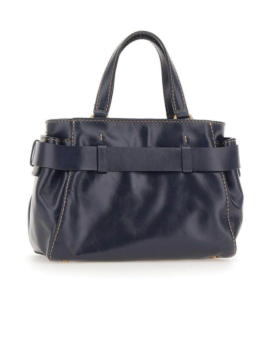 Gianni Chiarini Blue Miranda Knotted-Detail Handbag