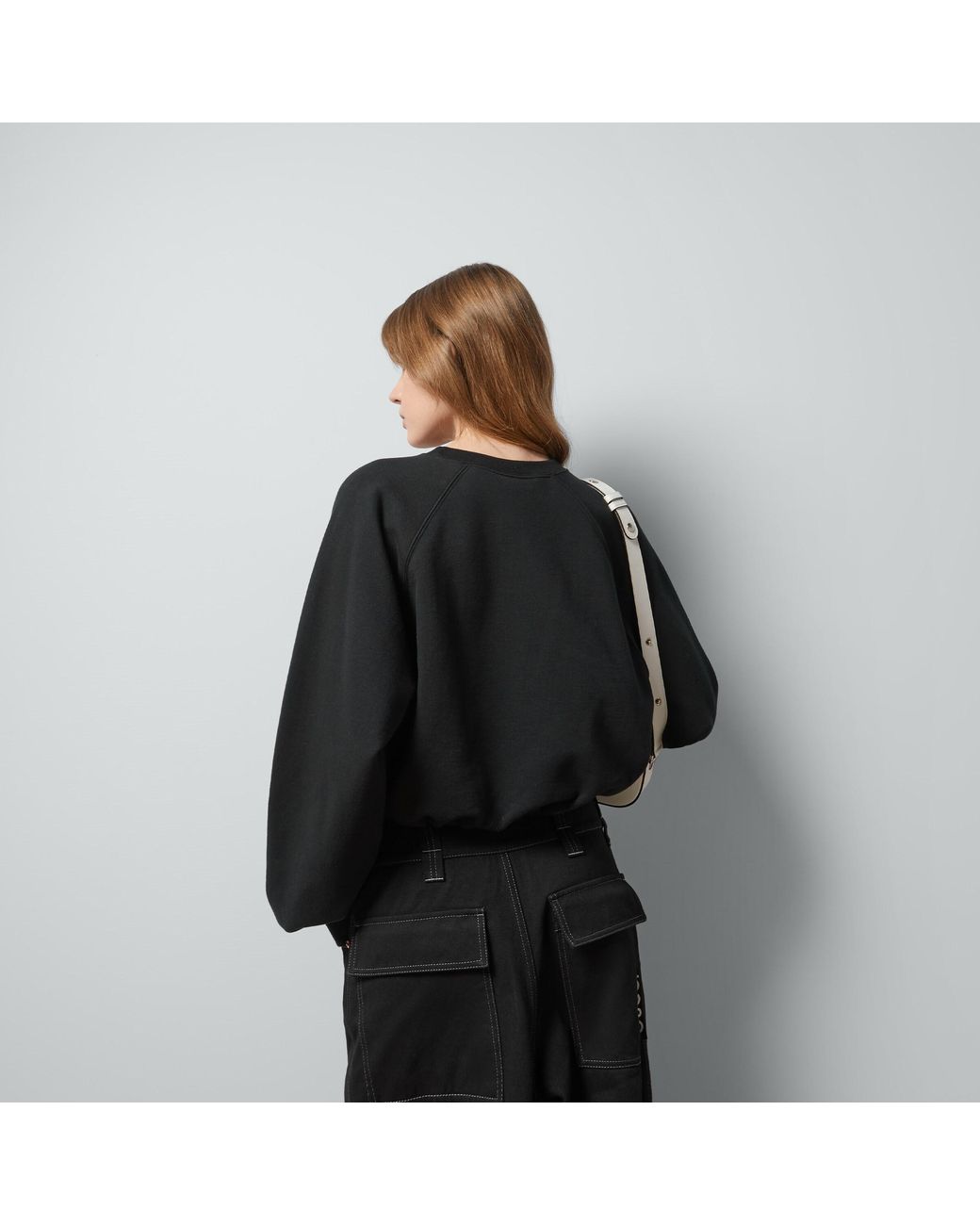 Gucci Black Cotton Crew-Neck Sweatshirt