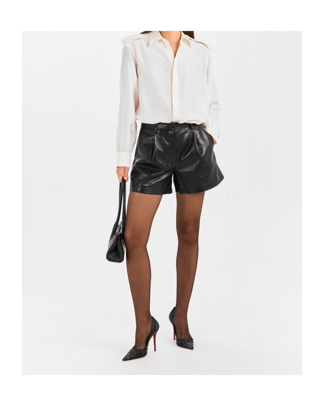 Christian Louboutin Black Pointed Toe Stilettos
