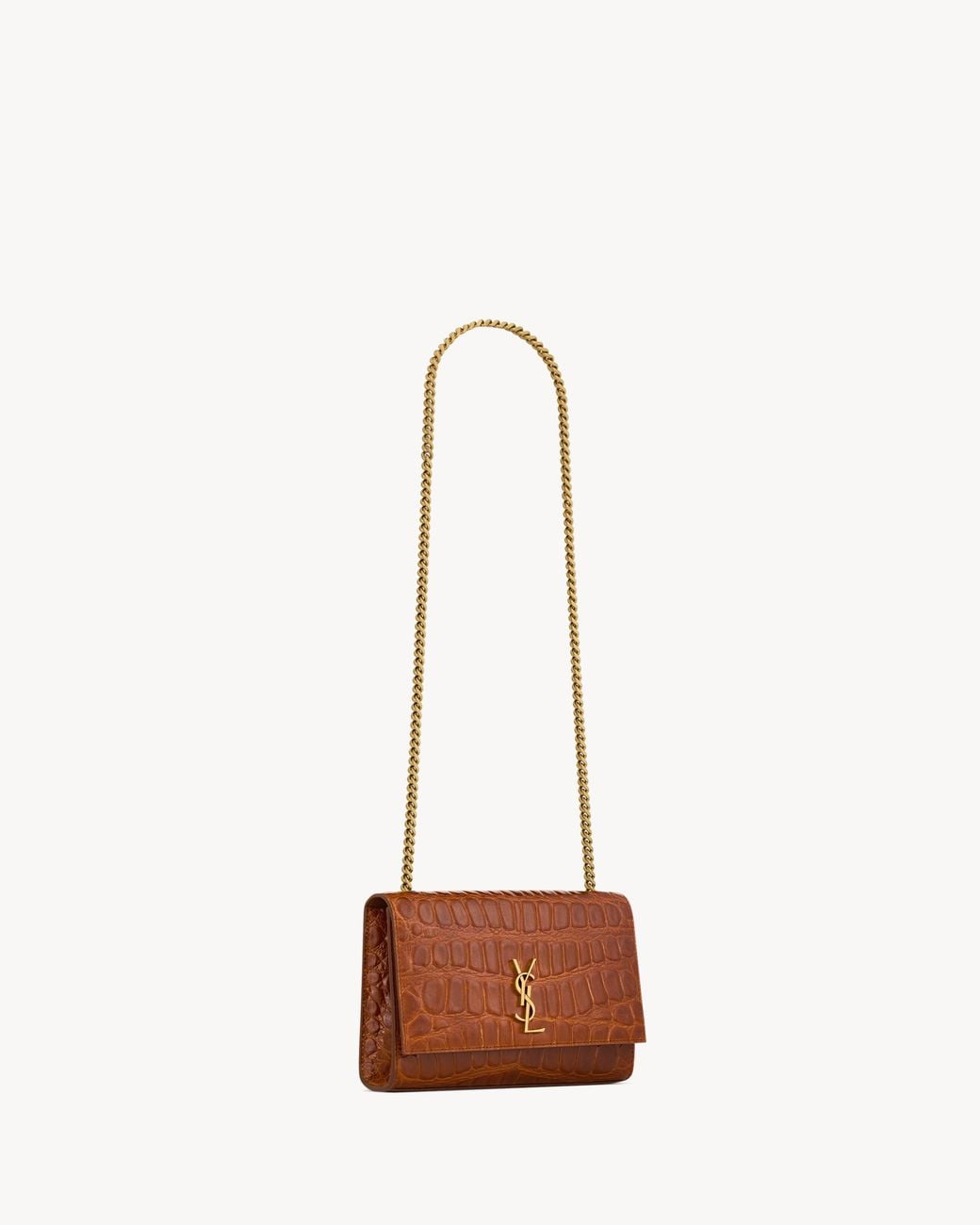 Saint Laurent White Kate Small Leather Shoulder Bag