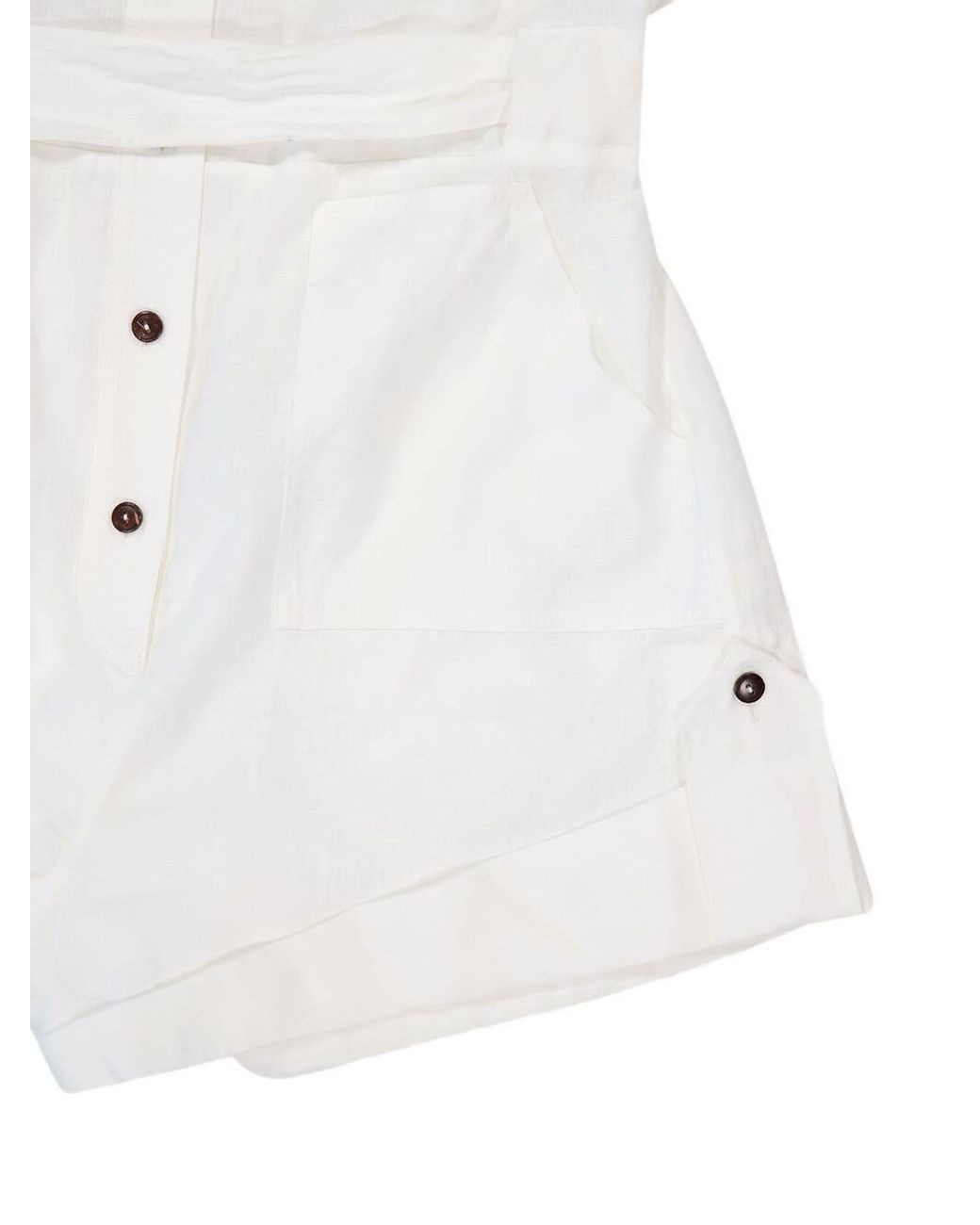 Zimmermann White Rhiannon Playsuit