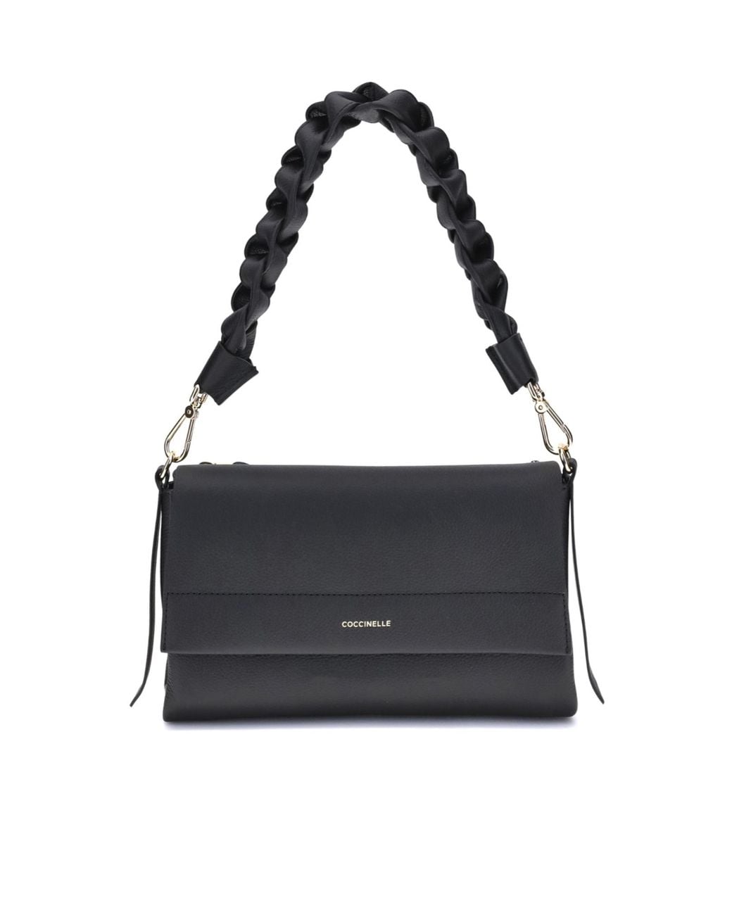 Coccinelle Black Boheme Grana Double Small Shoulder Bag