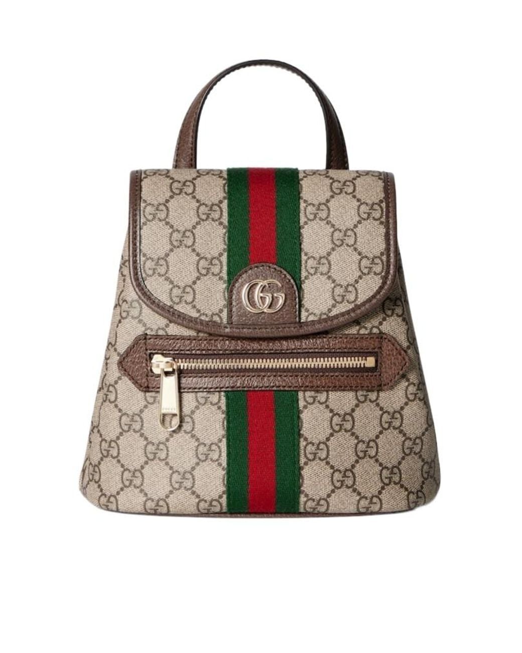 Gucci Brown Ophidia Mini Backpack