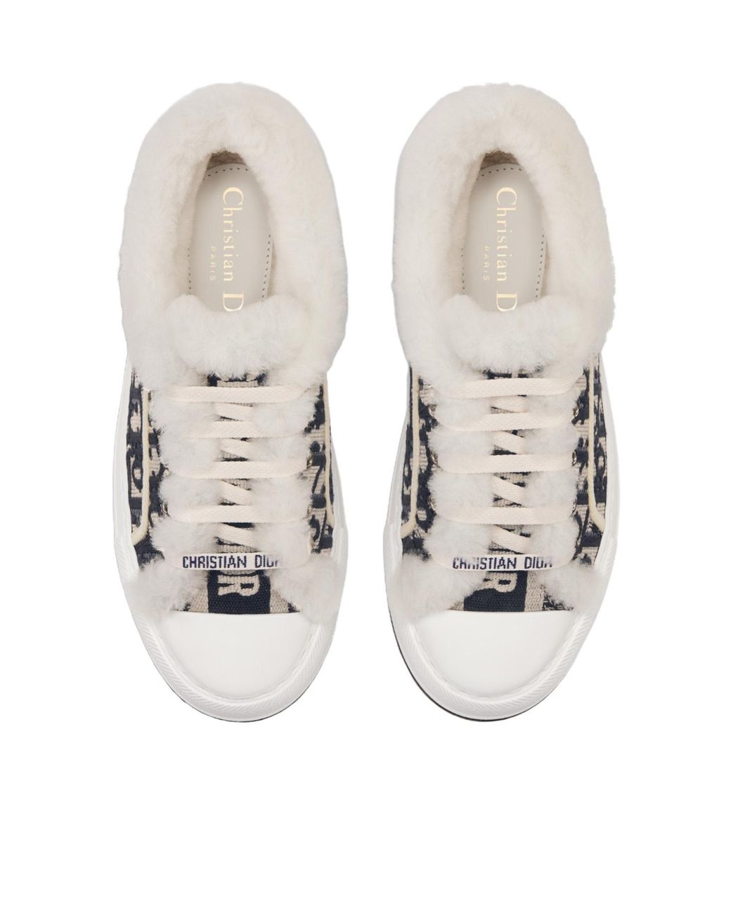 Dior White Low-Top Leisure Sneakers