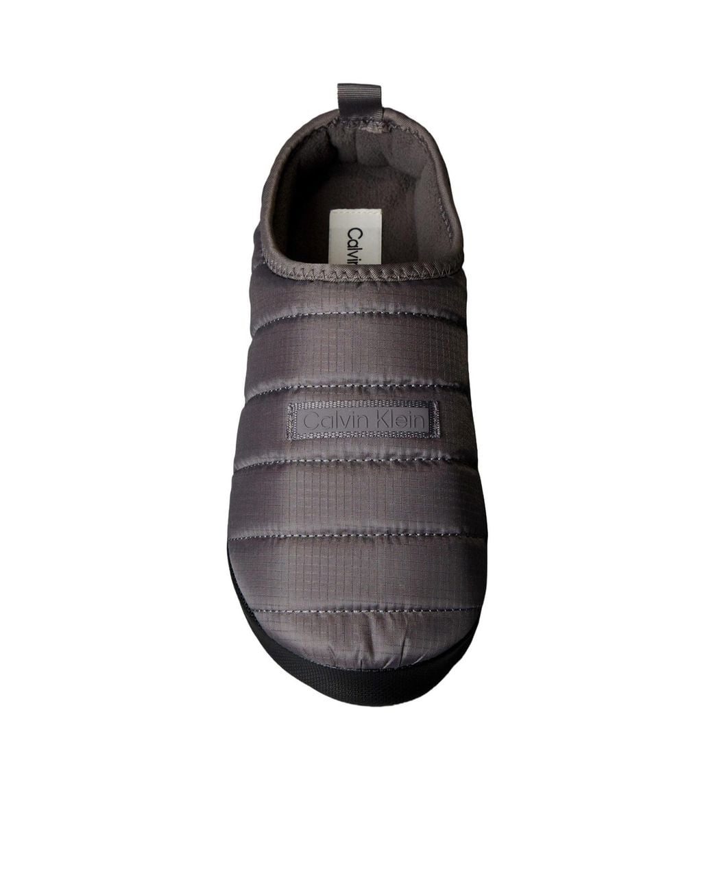 Calvin Klein Black Quilted Slipon Shoes for men