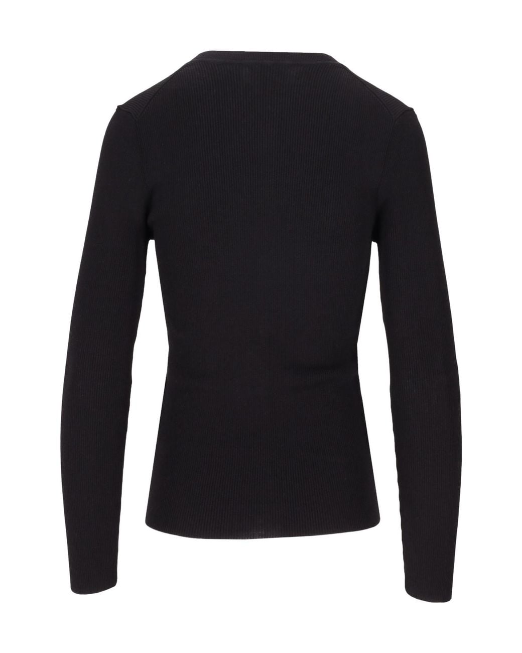 P.A.R.O.S.H. Black Long-Sleeved Knitted Cardigan