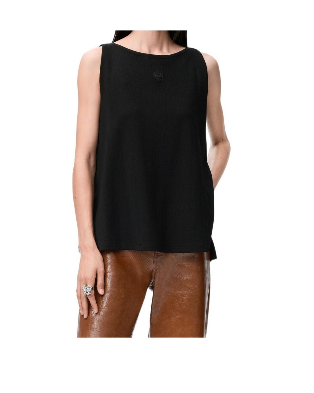 Loewe Black Boat Collar Vest