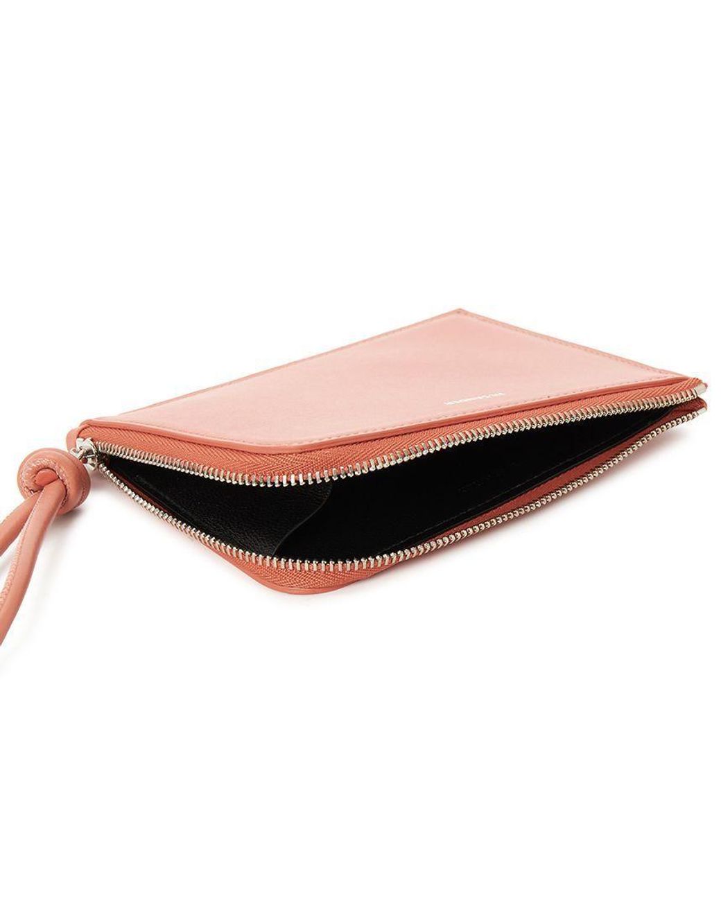 Jil Sander Pink Zipper Card Holder