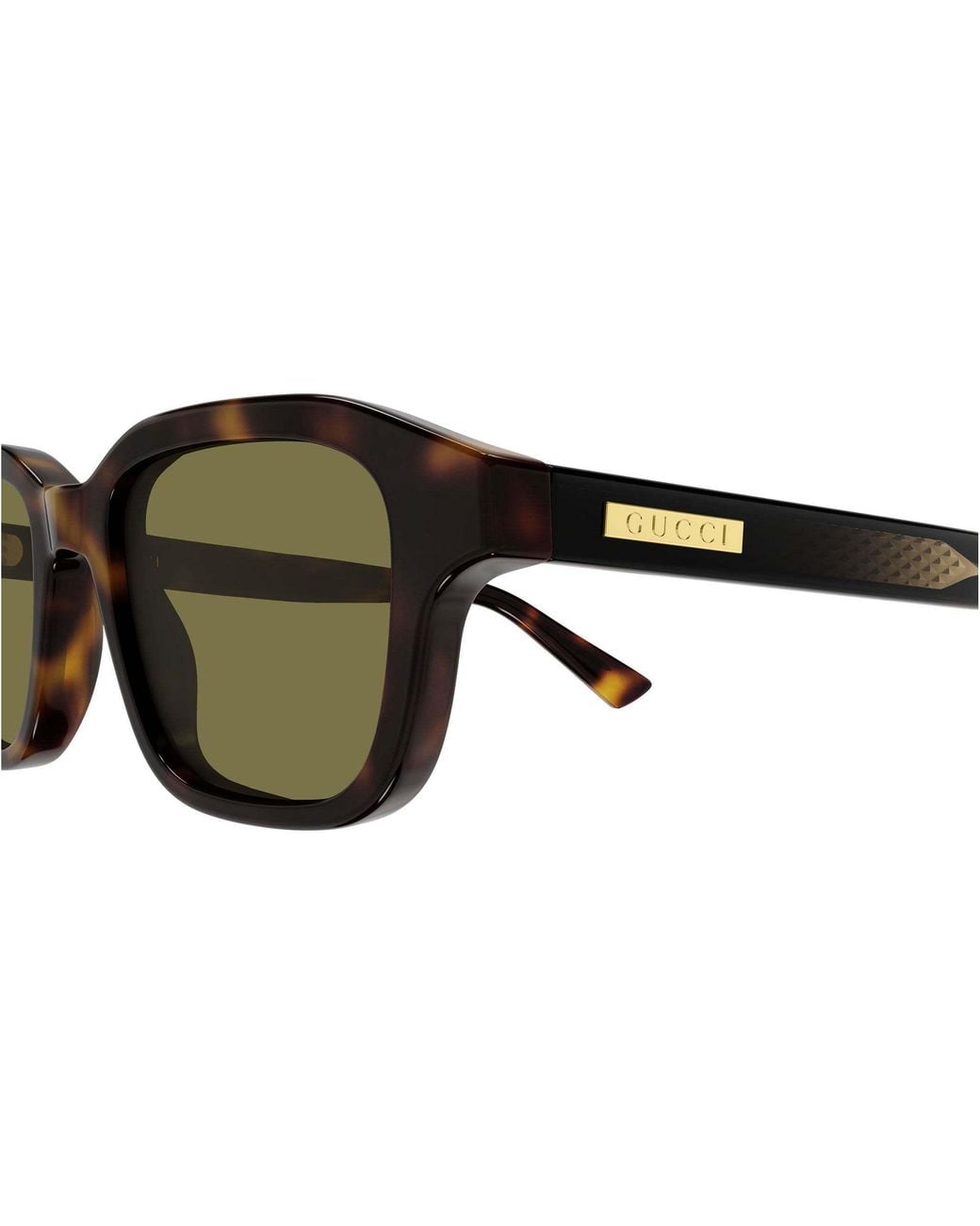 Gucci Green Rectangle Sunglasses for men