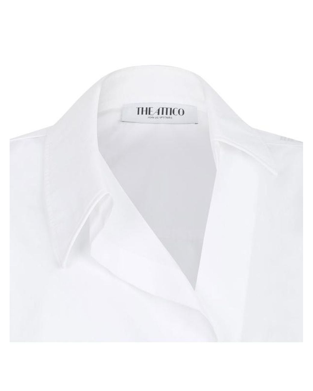 The Attico White The Asymmetric Shirt
