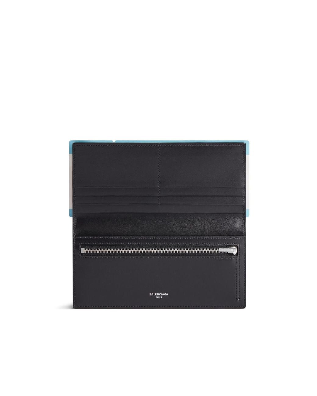 Balenciaga Blue Passport Long Wallet for men