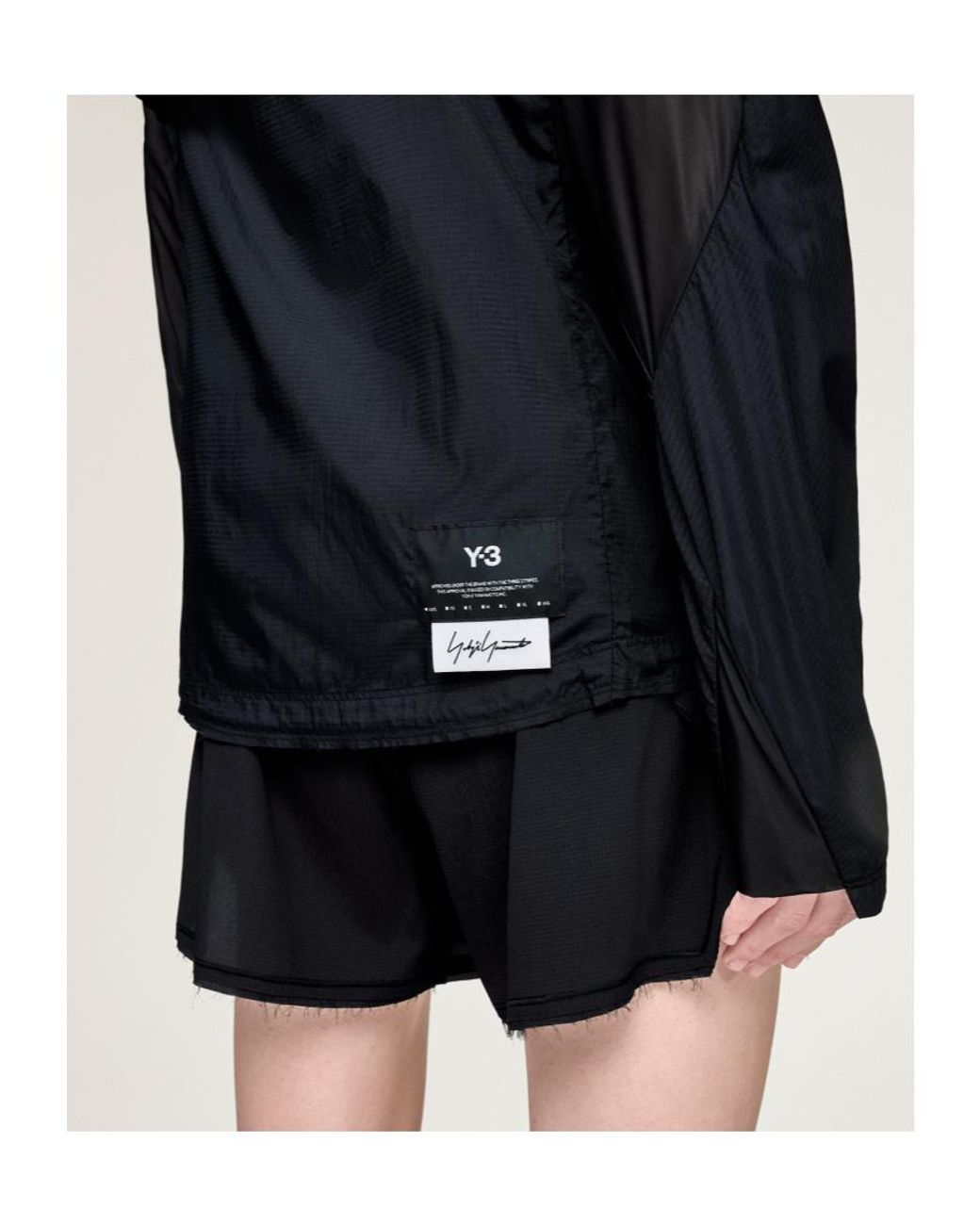 Y-3 Black Running Jacket for men