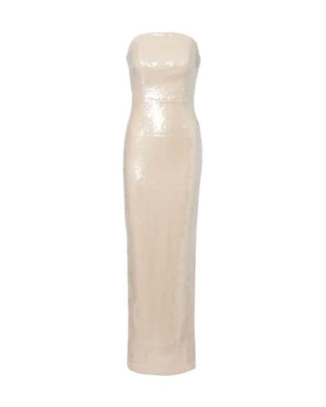 Roland Mouret White Sequined Gown