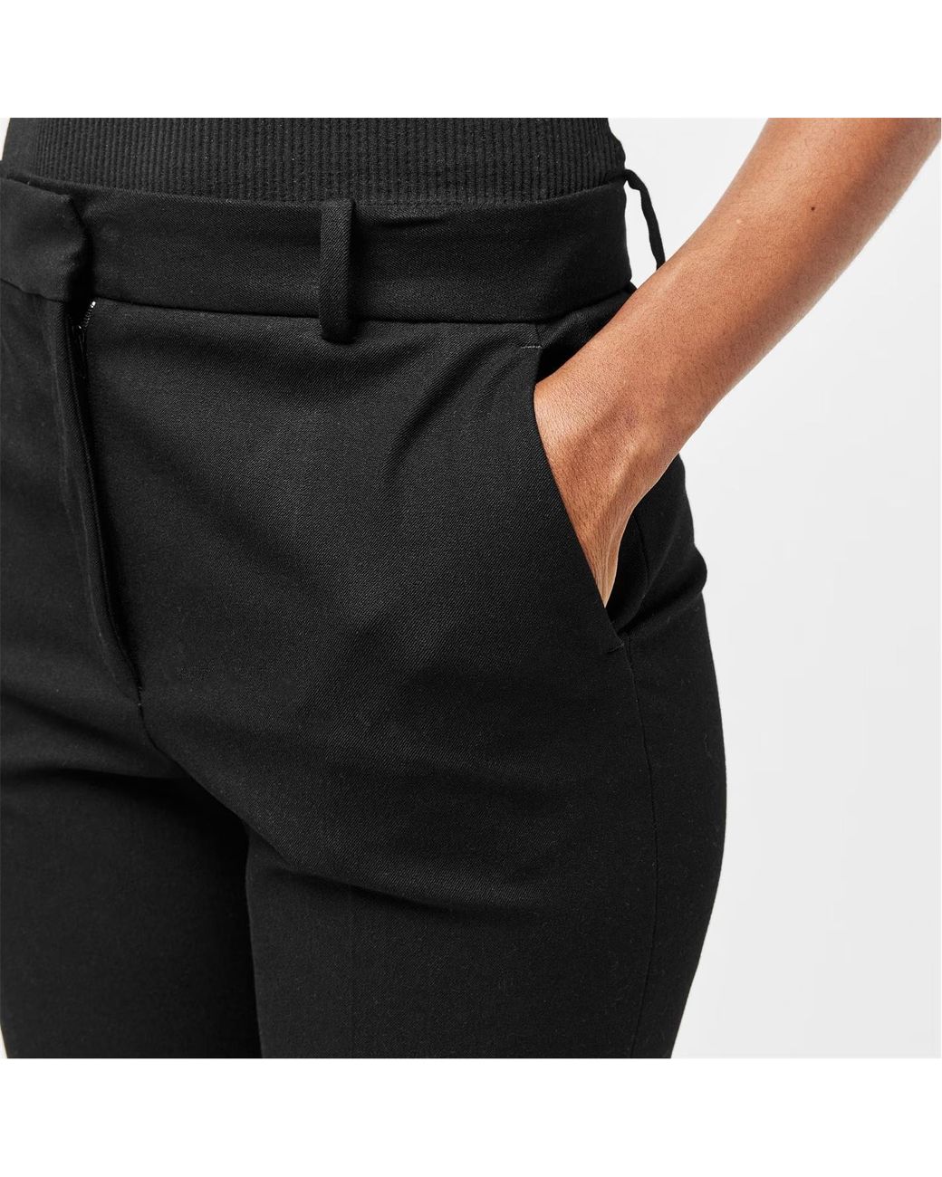 Joseph Black Belt Loop Casual Pants