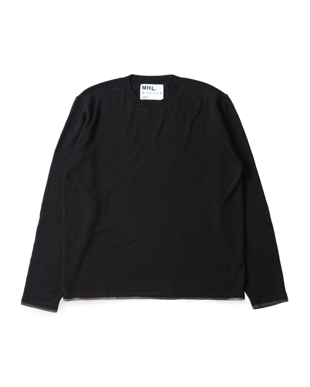 Margaret Howell Black Mhl. Tipped Thermal for men