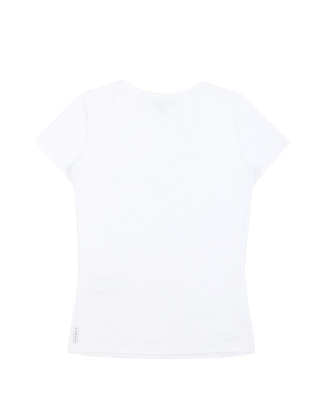 Armani Jeans White Crew-Neck Logo T-Shirt
