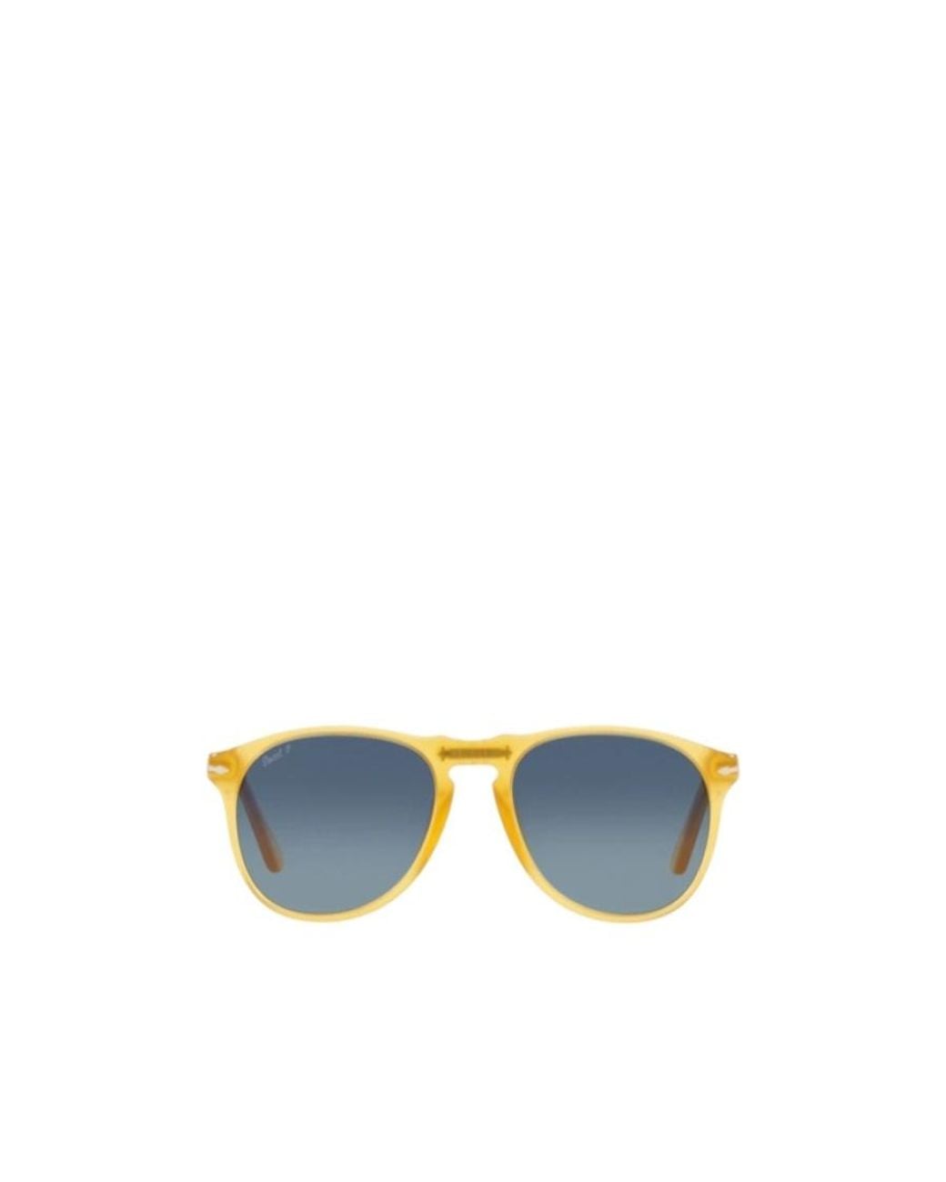 Persol Blue Round Frame Sunglasses for men