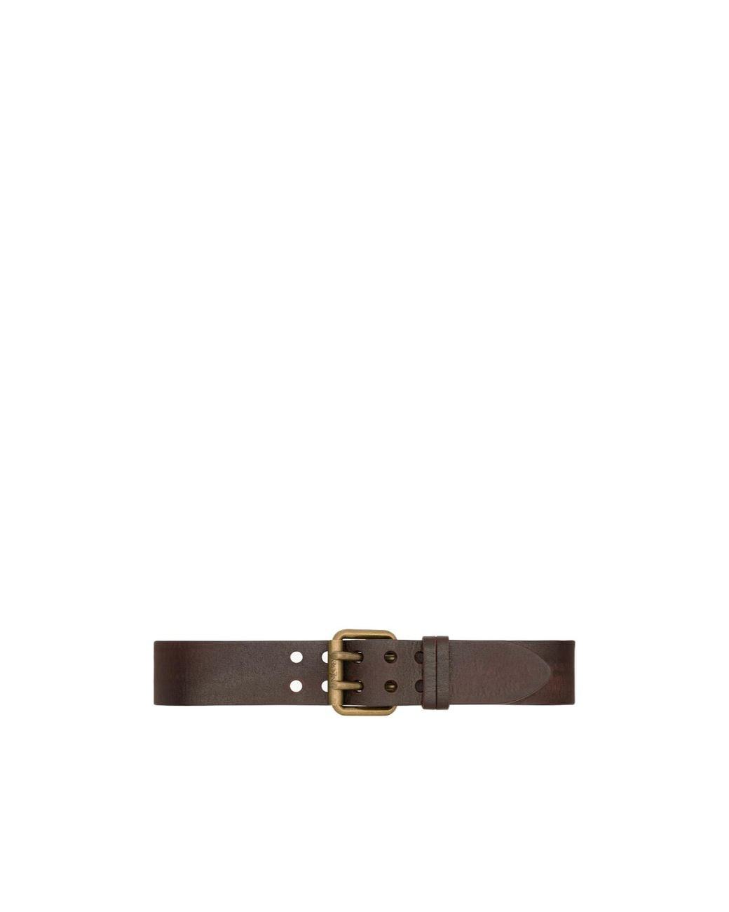 Saint Laurent White Motorcycle Wide Belt