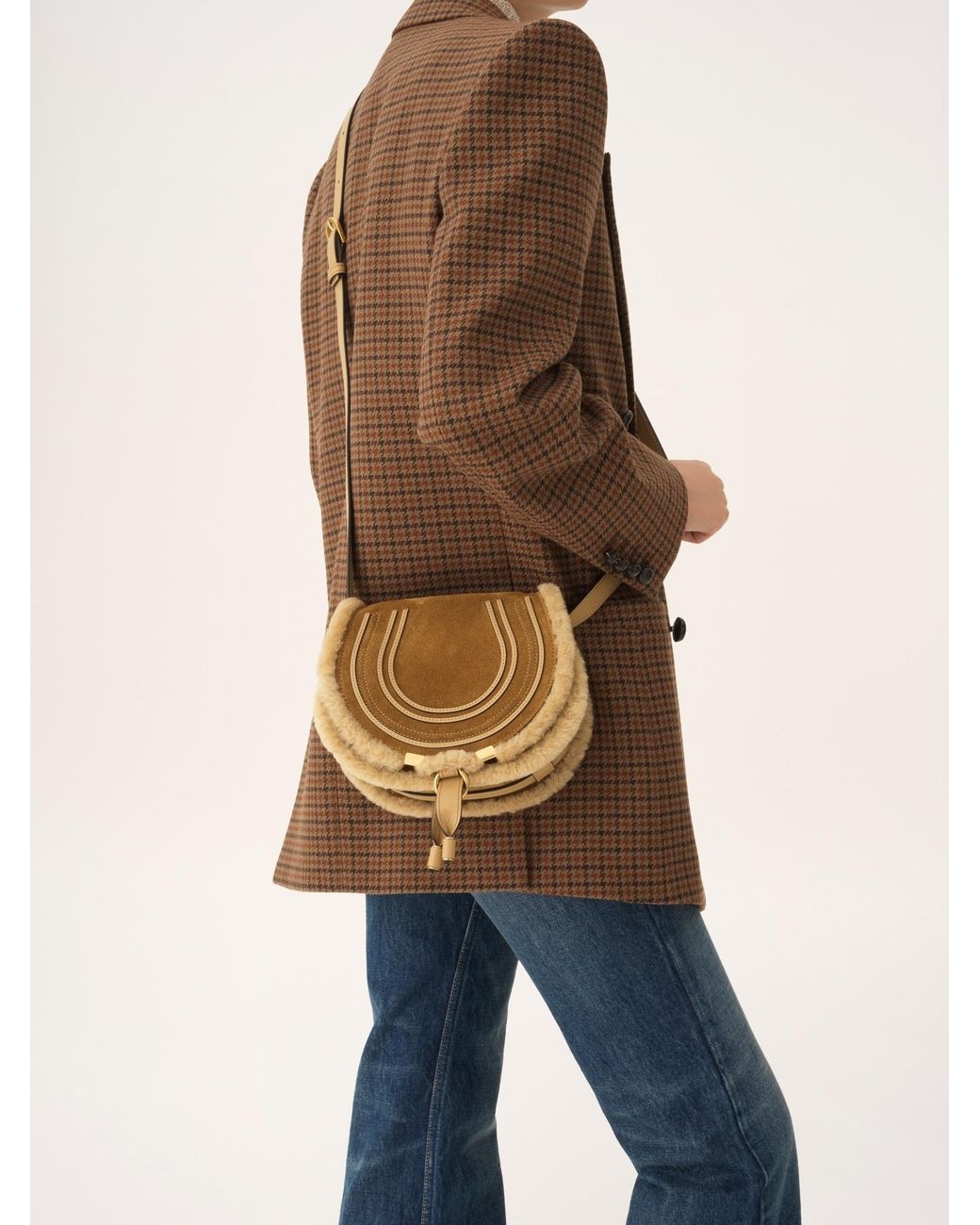 Chloé Brown Chloé Medium Marcie Saddle Bag