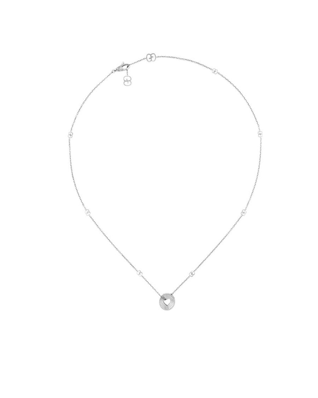 Gucci White Pendant Necklace