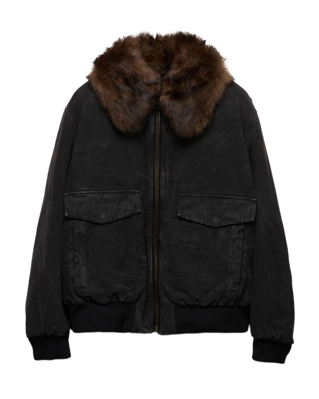 Prada Black Long Sleeved Zip-Up Jacket for men