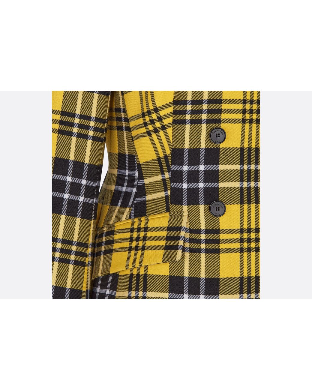 Dior Yellow Fitted Jacket
