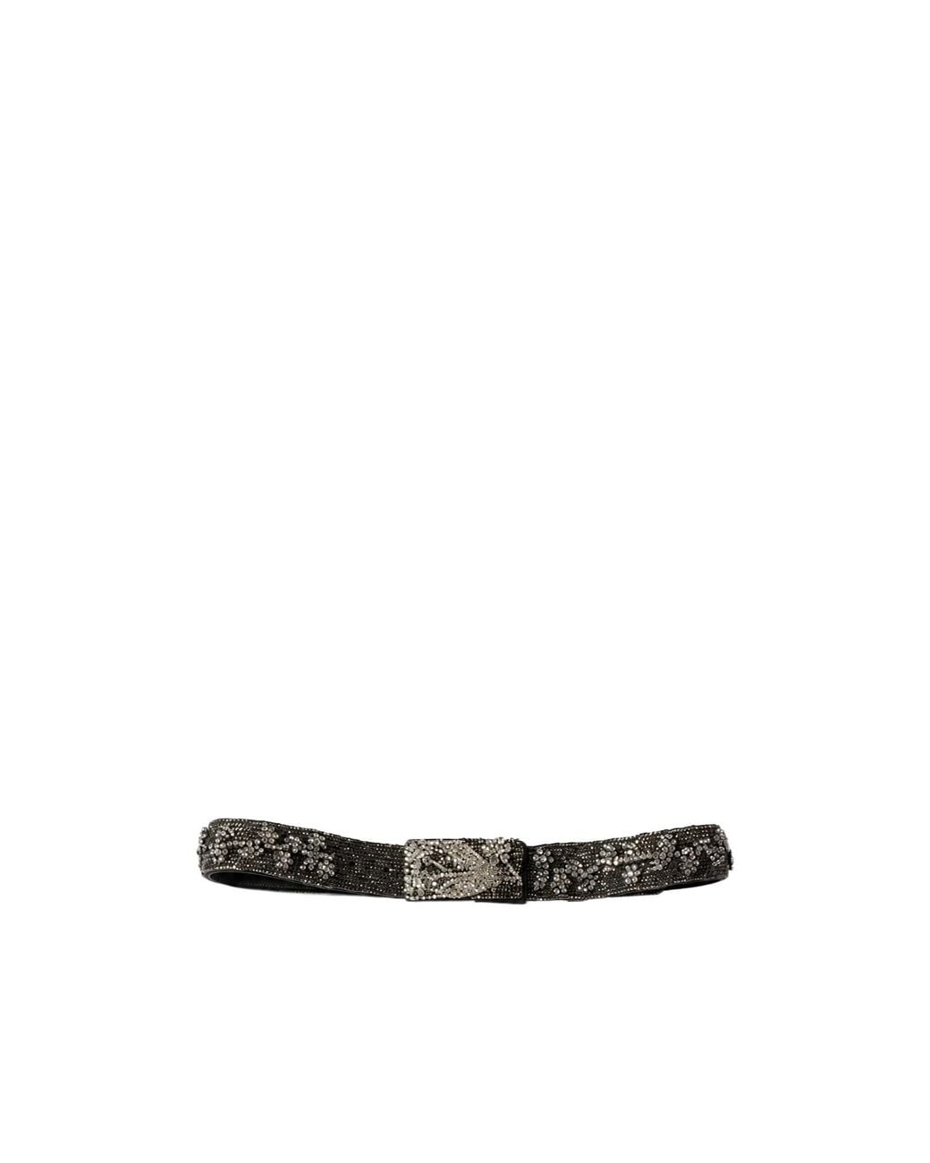 Miu Miu White Embroidered Duchesse And Leather Belt